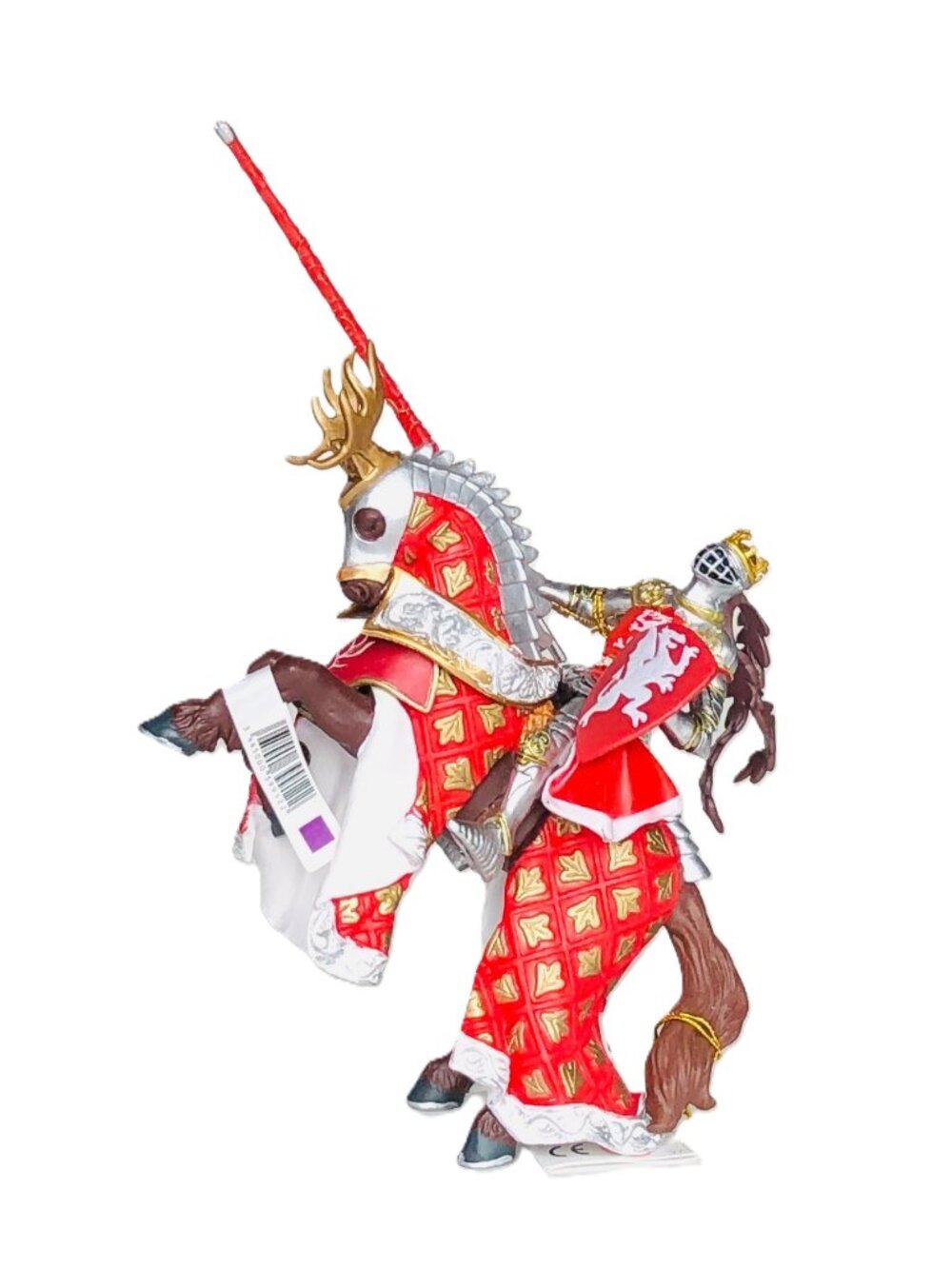 Papo Red Dragon King Knight and His Red Horse New w/Tag